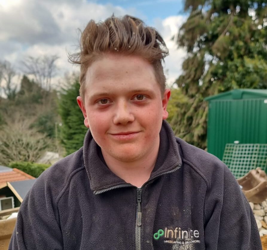 Alfie, a Trainee Landscaper at Infinite Landscaping